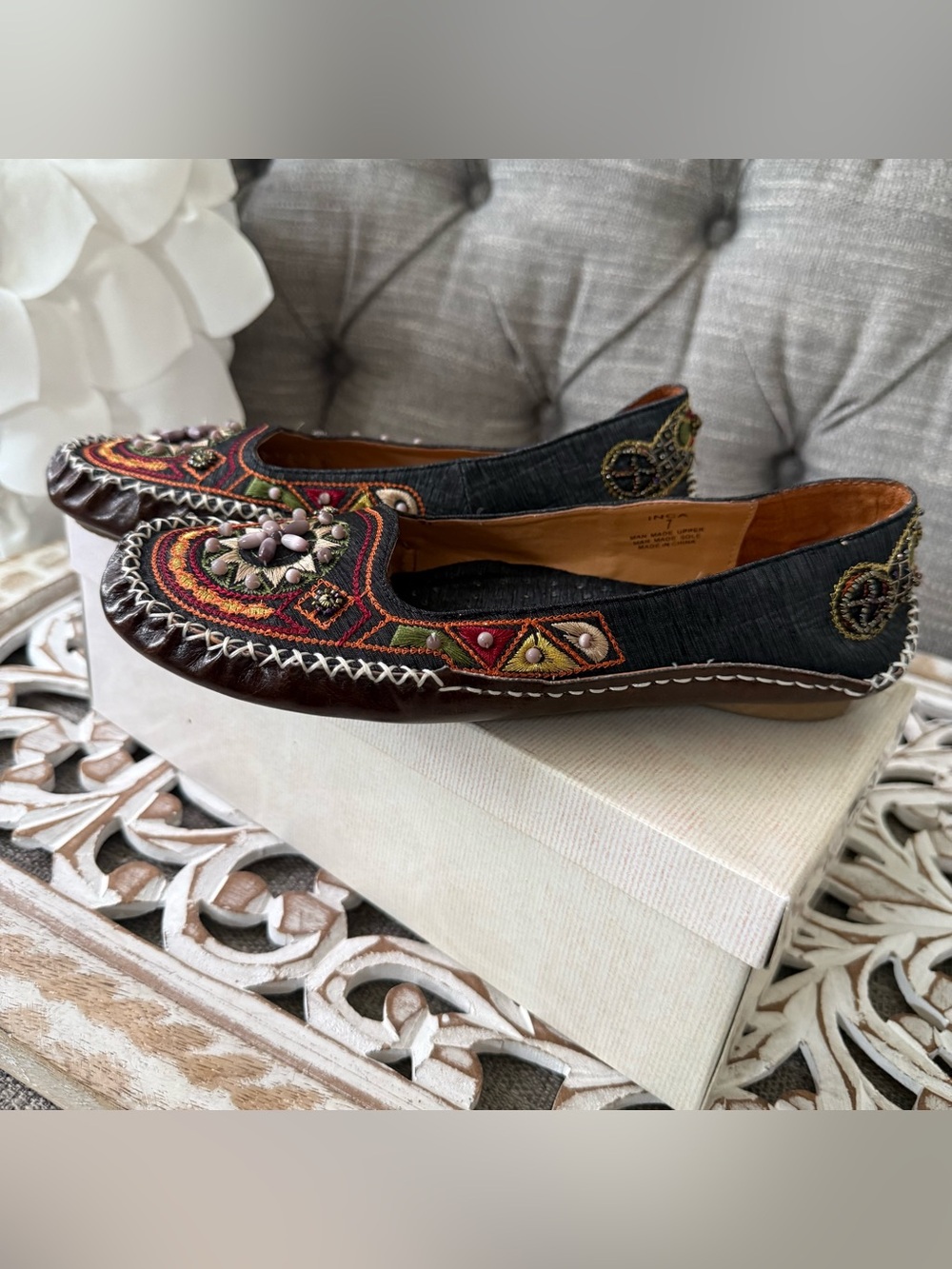 Matisse Beaded Flats Shoes Women’s 7 - Picture 7 of 8